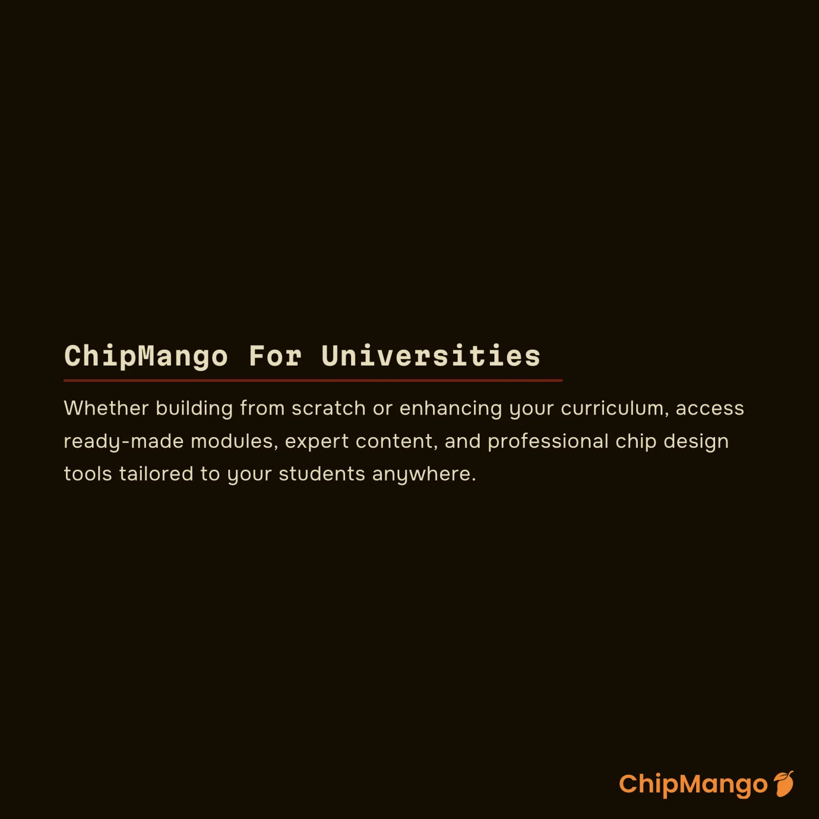 Social card — For Universities