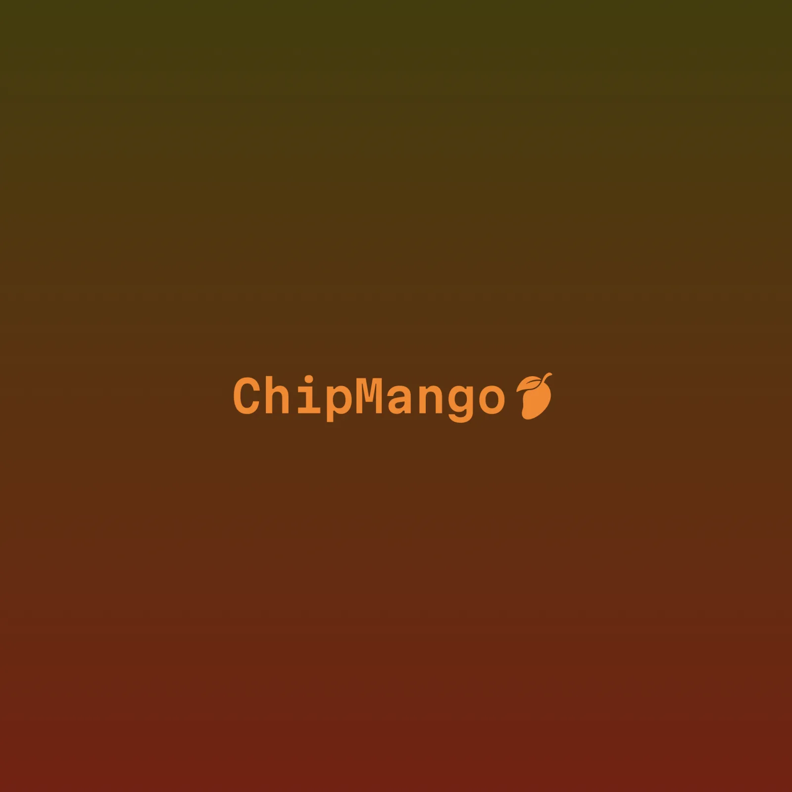Wordmark in an olive gradient